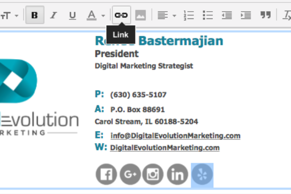 Adding Social Media Icons To Gmail Signature